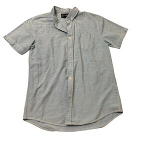 Retrofit Brand MFG | Light Blue Short-Sleeve Button-Down Shirt Men’s Small